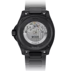 Mido Multifort TV Big Date men's watch M049.526.33.081.00, brown dial, black stainless steel strap