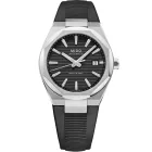 Mido Multifort 8 One Crown men's watch M055.507.17.051.00, black dial, black silicone strap