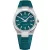Mido Multifort 8 One Crown men's watch M055.507.17.091.00, green dial, green silicone strap