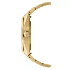 Mido Multifort 8 One Crown men's watch M055.507.33.041.00, blue dial, gold stainless steel strap