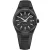Mido Multifort 8 One Crown men's watch M055.507.37.051.00, black dial, black silicone strap