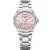 Baume & Mercier Riviera women's watch M0A10675, pink dial, silver stainless steel strap