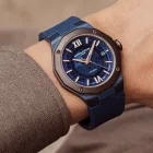 Baume & Mercier Riviera Baumatic men's watch M0A10769, blue dial, blue silicone strap