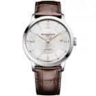 Baume & Mercier Classima men's watch M0A10853, silver dial, brown leather strap
