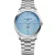 Baume & Mercier Clifton men's watch, blue dial, silver stainless steel strap