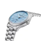 Baume & Mercier Clifton men's watch, blue dial, silver stainless steel strap