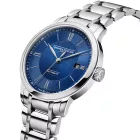 Baume & Mercier Classima men's watch M0A10880, blue dial, silver stainless steel strap