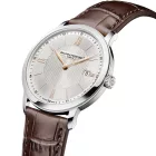 Baume & Mercier Classima men's watch M0A10882, silver dial, brown leather strap