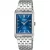 Casio Collection men's watch MTP-B215D-2AVER, blue dial, silver stainless steel strap