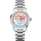 Norqain Freedom GMT Enjoy Life Holiday Limited Edition men's watch N2100.22S02.W01.S01, silver stainless steel strap
