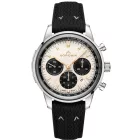 Norqain Freedom Chrono Limited Edition 43mm men's watch N2200.19S02.C01.R01, beige dial, black silicone strap