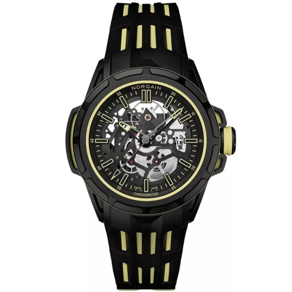 Norqain Wild One Skeleton X-Lite Limited Edition men's watch N3003.26X01.B01.R01, black silicone strap
