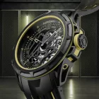Norqain Wild One Skeleton X-Lite Limited Edition men's watch N3003.26X01.B01.R01, black silicone strap
