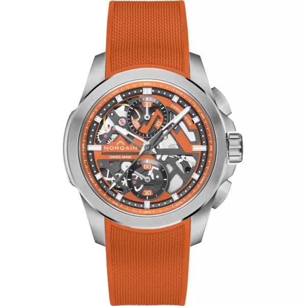 Norqain Independence Skeleton Chrono 42mm men's watch N3200.40S01.O01.R01