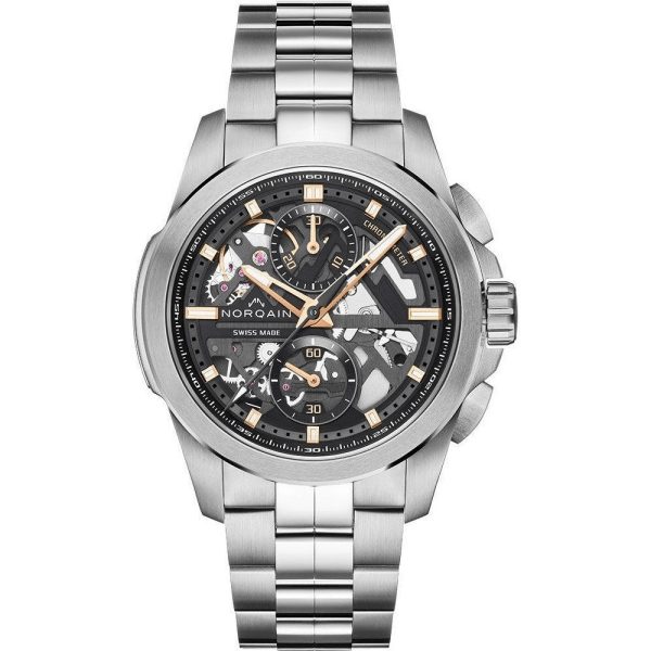 Norqain Independence Skeleton Chrono 42mm men's watch N3200.40S02.B01.S01