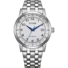 Citizen Automatic men's watch NJ0210-56A, silver dial, silver stainless steel strap