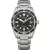 Citizen Automatic men's watch NJ0221-50E, black dial, silver stainless steel strap