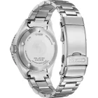 Citizen Automatic men's watch NY0129-58L, blue dial, silver stainless steel strap