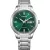 Citizen Automatic men's watch NY4058-79X, green dial, silver stainless steel strap