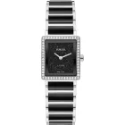 Rado Integral Diamonds women's watch R20249152, black dial, silver stainless steel strap