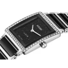 Rado Integral Diamonds women's watch R20249152, black dial, silver stainless steel strap