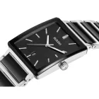 Rado Integral unisex watch R20255162, black dial, silver stainless steel strap