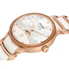 Rado Centrix Moonphase women's watch R30232922, rose gold stainless steel strap