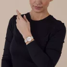 Rado Centrix Moonphase women's watch R30232922, rose gold stainless steel strap