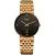 Rado Florence Classic unisex watch R48916703, black dial, rose gold stainless steel strap