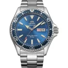 Orient Mako III Kamasu men's watch RA-AA0824L39B, blue dial, silver stainless steel strap