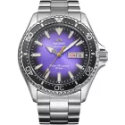 Orient Mako III Kamasu Limited Edition men's watch RA-AA0827V39B, purple dial, silver stainless steel strap