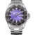 Orient Mako III Kamasu Limited Edition men's watch RA-AA0827V39B, purple dial, silver stainless steel strap