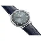Orient Bambino men's watch RA-AC0030L30B, blue dial, blue leather strap
