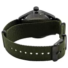 Orient Defender II men's watch RA-AK0403N10B, black dial, green textile strap