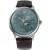 Orient Bambino Sun & Moon men's watch RA-AK0805E30B, green dial, brown leather strap