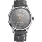 Orient Bambino men's watch RA-BB0006N30B, gray dial, gray leather strap
