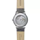 Orient Bambino men's watch RA-BB0006N30B, gray dial, gray leather strap