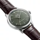 Orient Bambino 36 unisex watch RA-BB0102E30B, green dial, brown leather strap