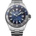 Orient Mako Diver GMT Limited Edition men's watch RA-BC0005L30B, blue dial, silver stainless steel strap