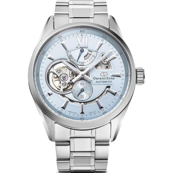 Orient Star 50 Modern Open Heart Ice Blue Limited Edition men's watch RE-AV0127L00B