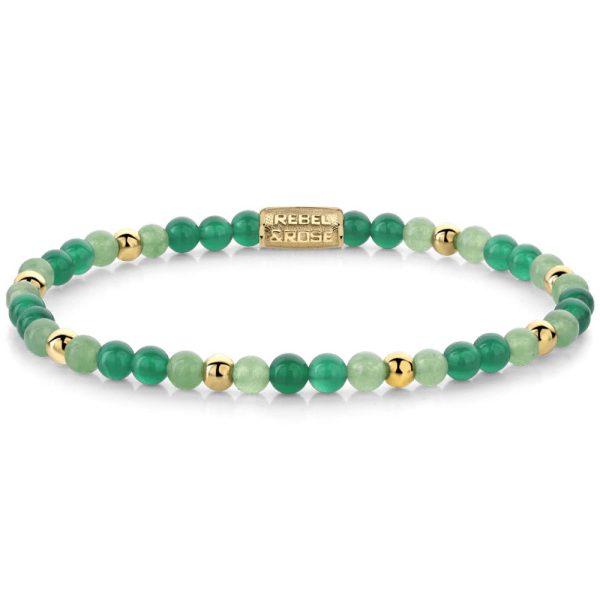 Rebel & Rose Green Morning Vibes man bracelet S RR-40122-G-S