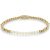 Rebel & Rose Pearl Gem meets Yellowgold female bracelet XS RR-40127-G-XS