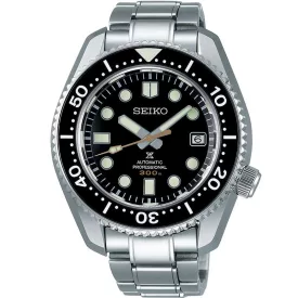 Seiko Prospex Marinemaster 1968 remake men's watch SLA021J1, black dial, silver stainless steel strap