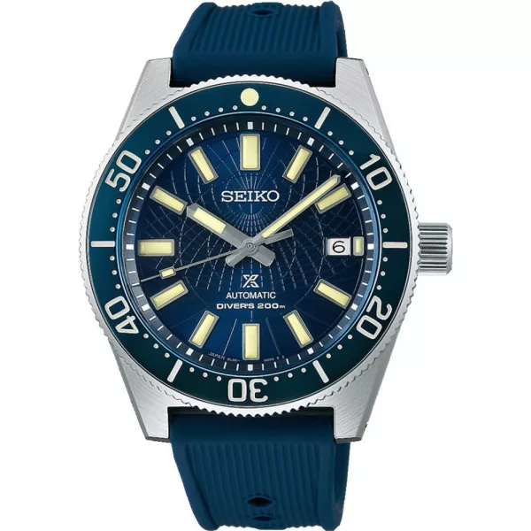 Seiko Prospex 'Astrolabe' Save The Ocean Limited Edition men's watch SLA065J1, blue dial, blue silicone strap