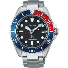 Seiko Prospex Solar Diver Pepsi men's watch SNE591P1