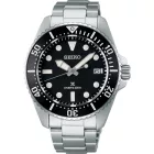 Seiko Prospex Sea Solar Diver’s men's watch SNE597P1, black dial, silver stainless steel strap