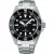 Seiko Prospex Sea Solar Diver’s men's watch SNE597P1, black dial, silver stainless steel strap