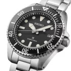 Seiko Prospex Sea Solar Diver’s men's watch SNE597P1, black dial, silver stainless steel strap