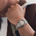Seiko Presage Classic Fushi-iro men's watch SPB523J1, brown dial, silver stainless steel strap