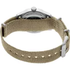 Seiko 5 Sports Field men's watch SRPG35K1, black dial, brown textile strap
